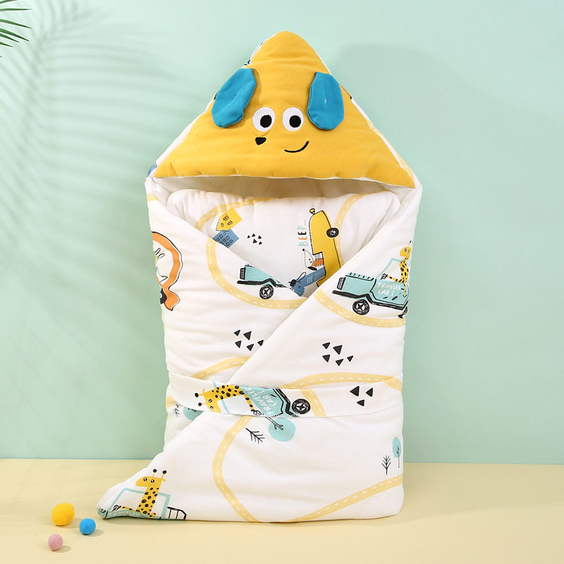 包被睡袋二合一秋冬季初新生婴儿可爱加棉被子两用宝宝防惊跳襁褓