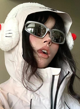 赛博朋克未来感Y2K眼镜千禧辣妹