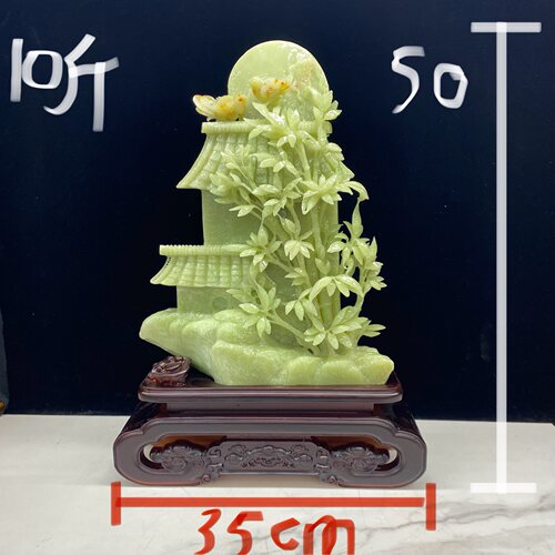 岫玉竹子摆件天然厂家直销