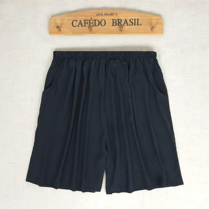 夏季真丝裤子男大码加宽松桑蚕丝沙滩裤五分裤侧袋大裤衩居家薄|msdalam kategori Pakaian Lelaki, seluar santai - dari Buy2taobao.com untuk memberikan perkhidmatan ejen Taobao profesional membeli