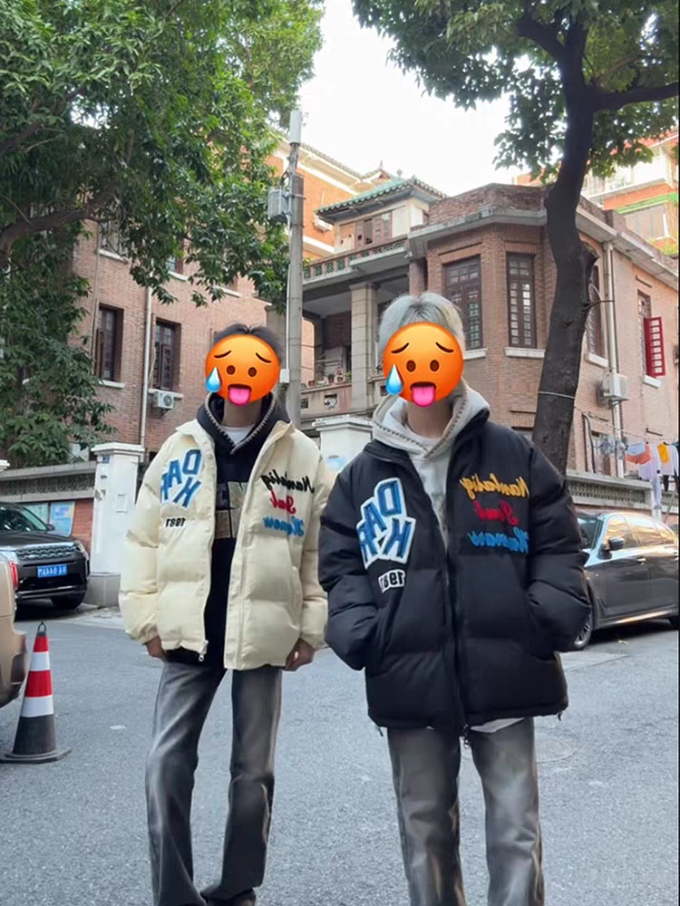 网红同款美式棉服男女冬季情侣国潮牌棉衣外套面包服保暖加厚棉袄