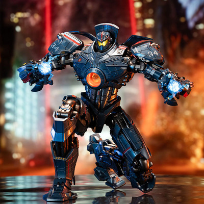 环太平洋手办发光版危险复仇流浪者机甲模型儿童男孩可动玩具摆件