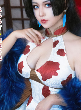 海贼王甜心风格蛇姬女帝汉库克旗袍cos服cosplay服装女装动漫周边