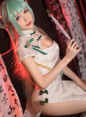 超还原 初音未来 韶华旗袍cos服初音韶华V家MIKU古风cosply服装女