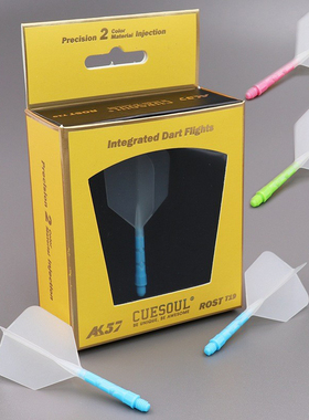 ROST一体式双色T19飞镖镖翼镖叶耐用配件大方尾巴标翼固定耐摔翼