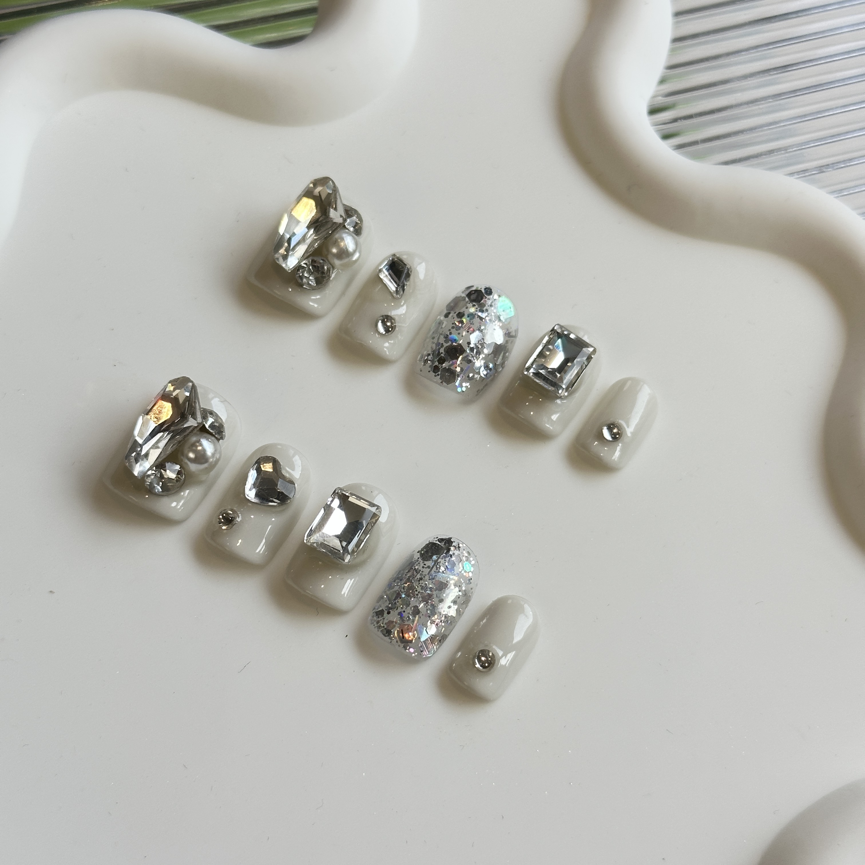 【DW轻奢Nail】风铃.显手白高级小众穿戴甲美甲假指甲手工定