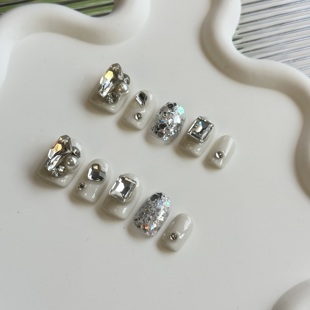 风铃.显手白高级小众穿戴甲美甲假指甲手工定 DW轻奢Nail