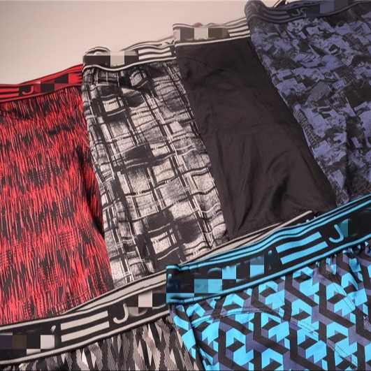 J牌超细纤维尼龙速干排汗男款运动平角内裤加长款XL码