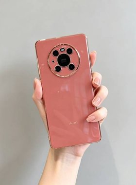 适用华为mate70Pro手机壳P70电镀