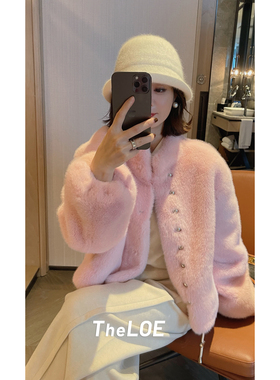 骆衣衣TheLOE/890g-930g高克重百搭休闲减龄立领外套