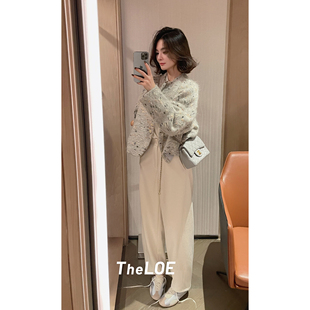 百搭休闲9分裤 骆衣衣TheLOE 醋酸羊毛