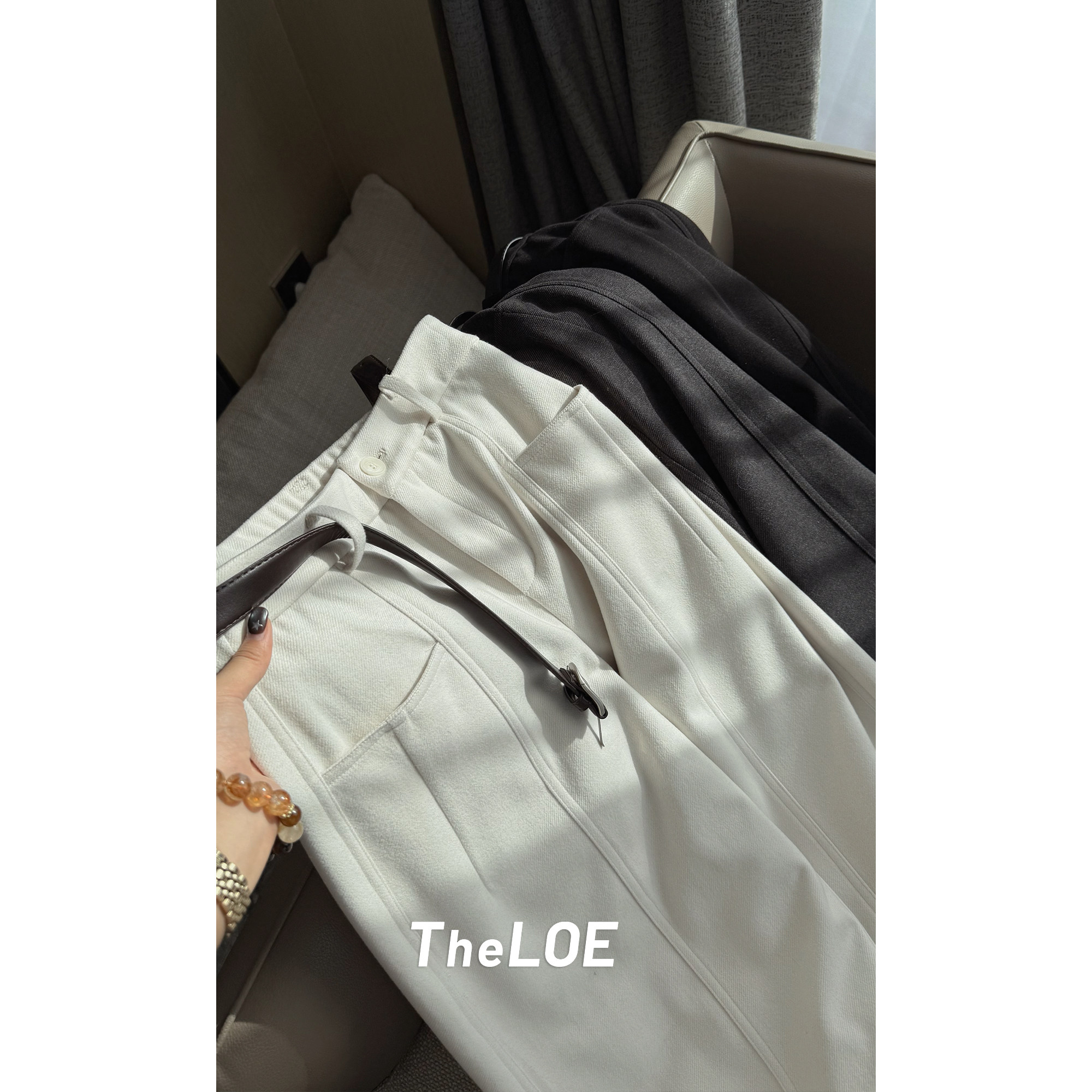 骆衣衣TheLOE/925g-973g重磅90白鹅绒可拆卸鹅绒烟管裤