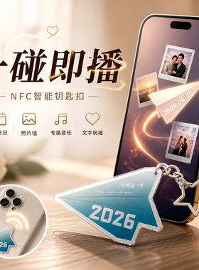 深处礼物nfc钥匙扣年份图片语音小飞机视频情侣520表白情人节礼物