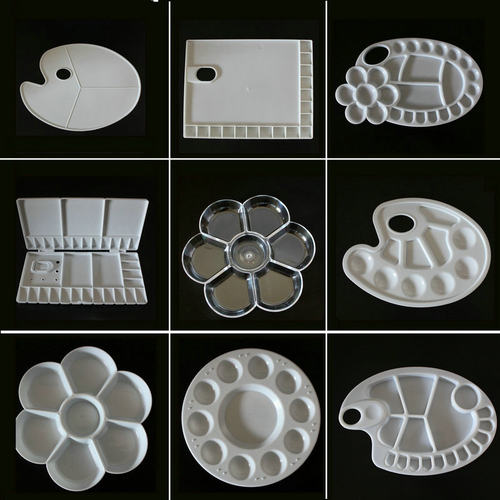 水粉调色盘油画艺考画