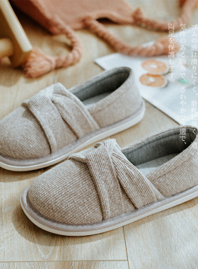 月子鞋春秋季包跟厚底居家用3月份4软底棉拖鞋女夏薄款防滑产后鞋