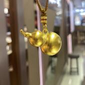 古法传承金包银福禄葫芦男女情侣吊坠王嘉尔邓为同款 项链节日礼物