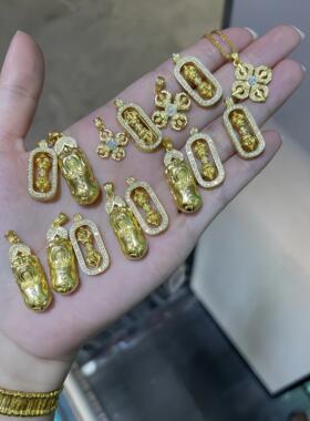 金包银貔貅金刚杵吊坠降魔杵挂坠古法经典项链韦雪同款礼物首饰品