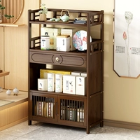 Bogu Rack Multifunctional Tea Leck Learch Крепка чайная шкаф