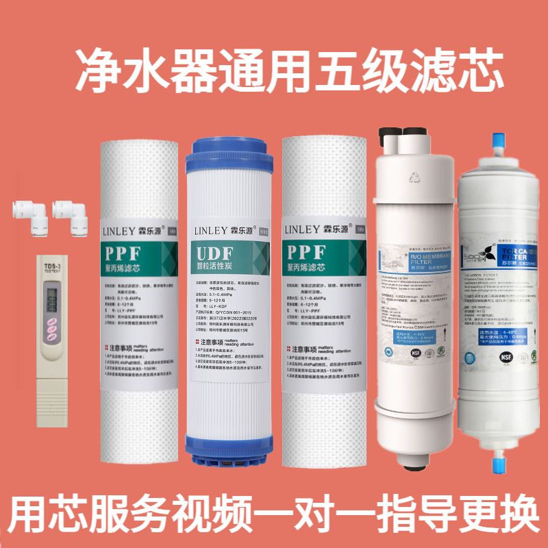 AO史密斯净水器RO反渗滤芯12345套装SR50-C3 D3 F3 D6 D9通用款