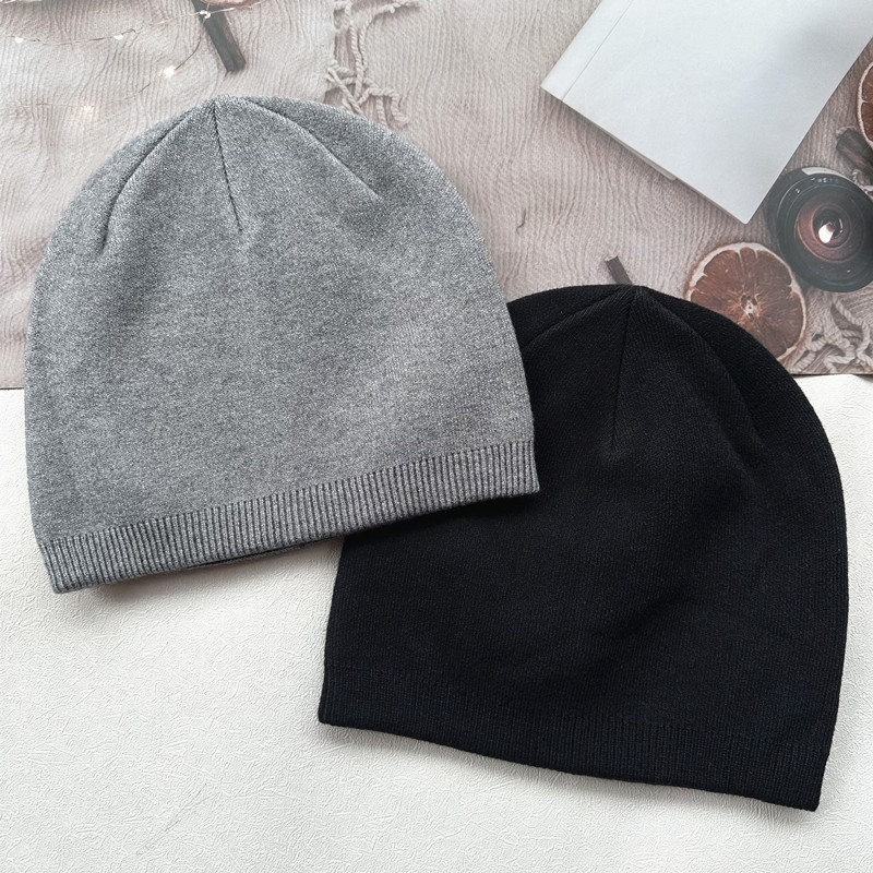 针织帽秋冬简约情侣街头毛线帽潮