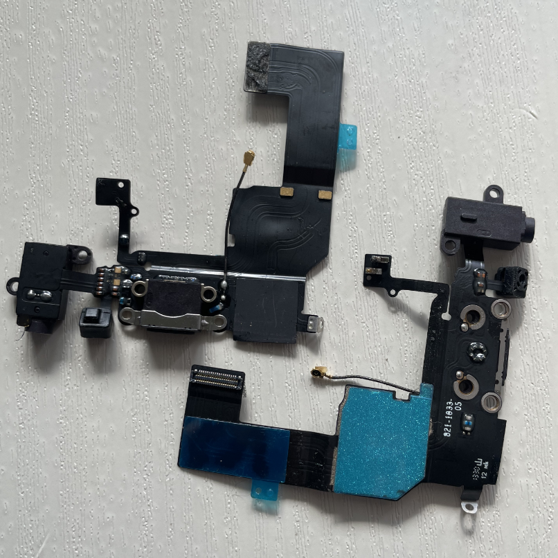 适用于苹果5s 5c 尾插排线送话器充电接口话筒总成