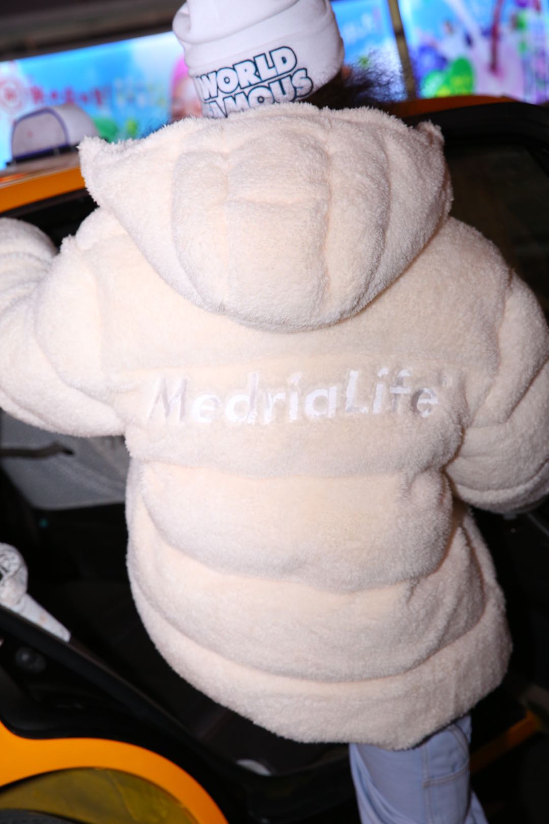 MEDRIA羊羔绒棉服外套冬季加厚连帽宽松情侣装嘻哈休闲保暖男女款