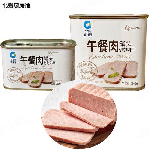韩国清净园午餐肉罐头进