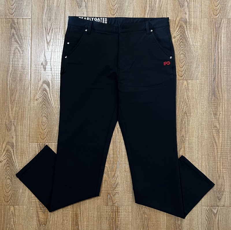 出口日韩高尔夫男装长裤冬款修身弹力复合磨毛绒里速干休闲球裤