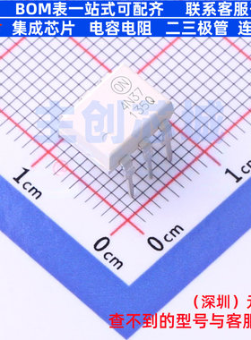 晶体管输出光耦 4N37M PDIP-6 onsemi(安森美) 电子元件全新原装