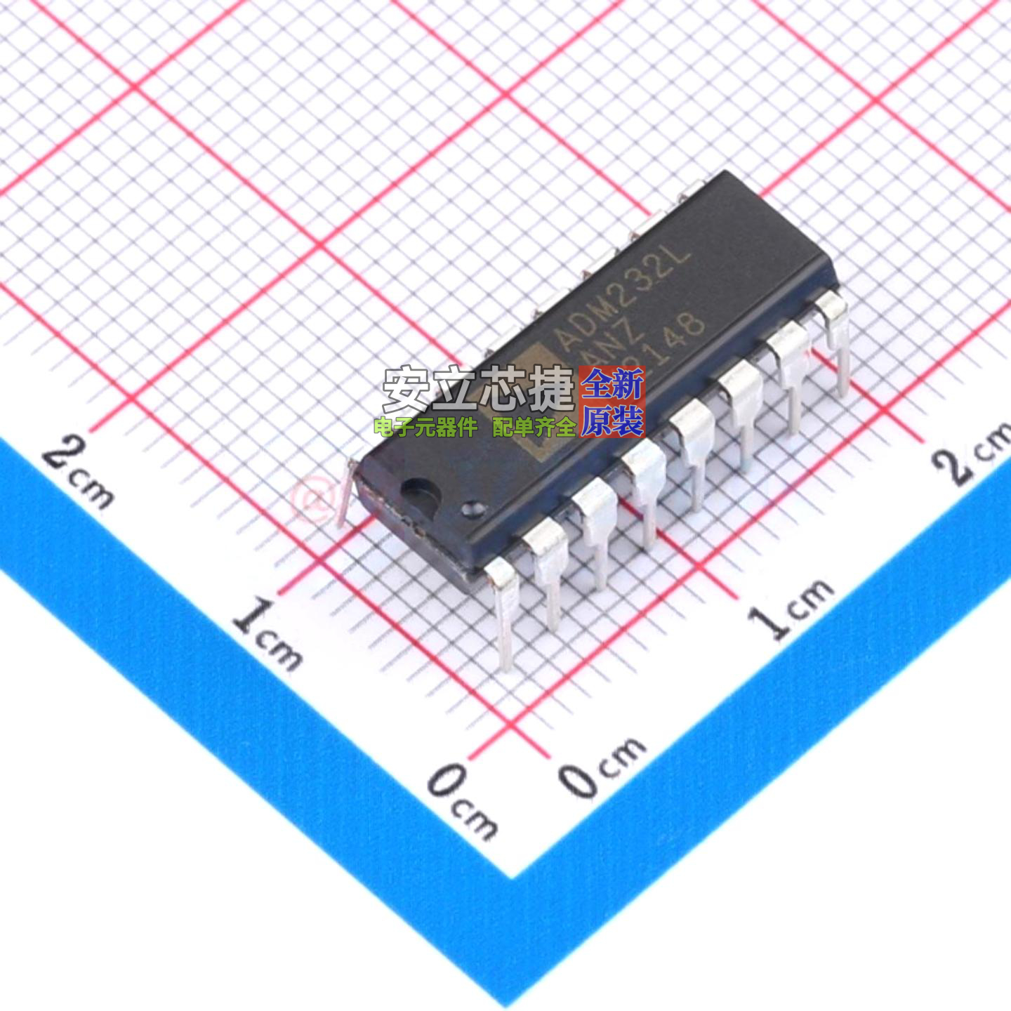 RS232芯片 ADM232LANZ PDIP-16 ADI(亚德诺) 电子元器件全新原装