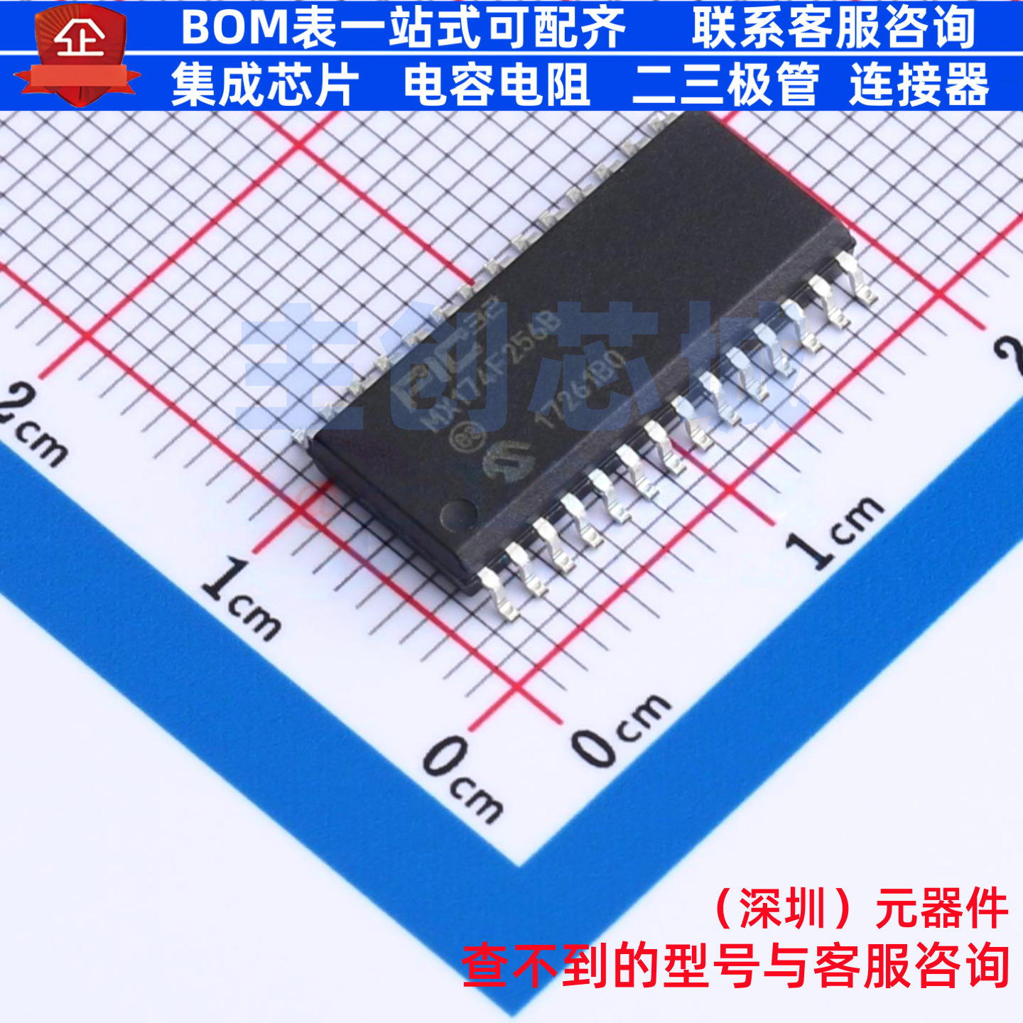单片机(MCU/MPU/SOC) PIC32MX174F256B-I/SO SOIC-28 MICROCHIP(