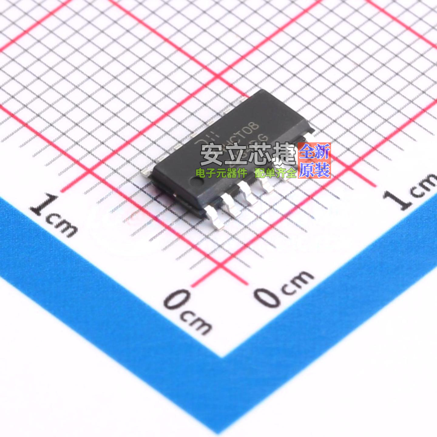 逻辑门 74HCT08S14-13 SO-14 DIODES(美台) 电子元件配单全新原装