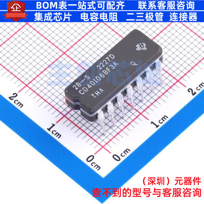 缓冲器/驱动器/收发器 CD40106BF3A CDIP-14 TI/德州 电子元器件