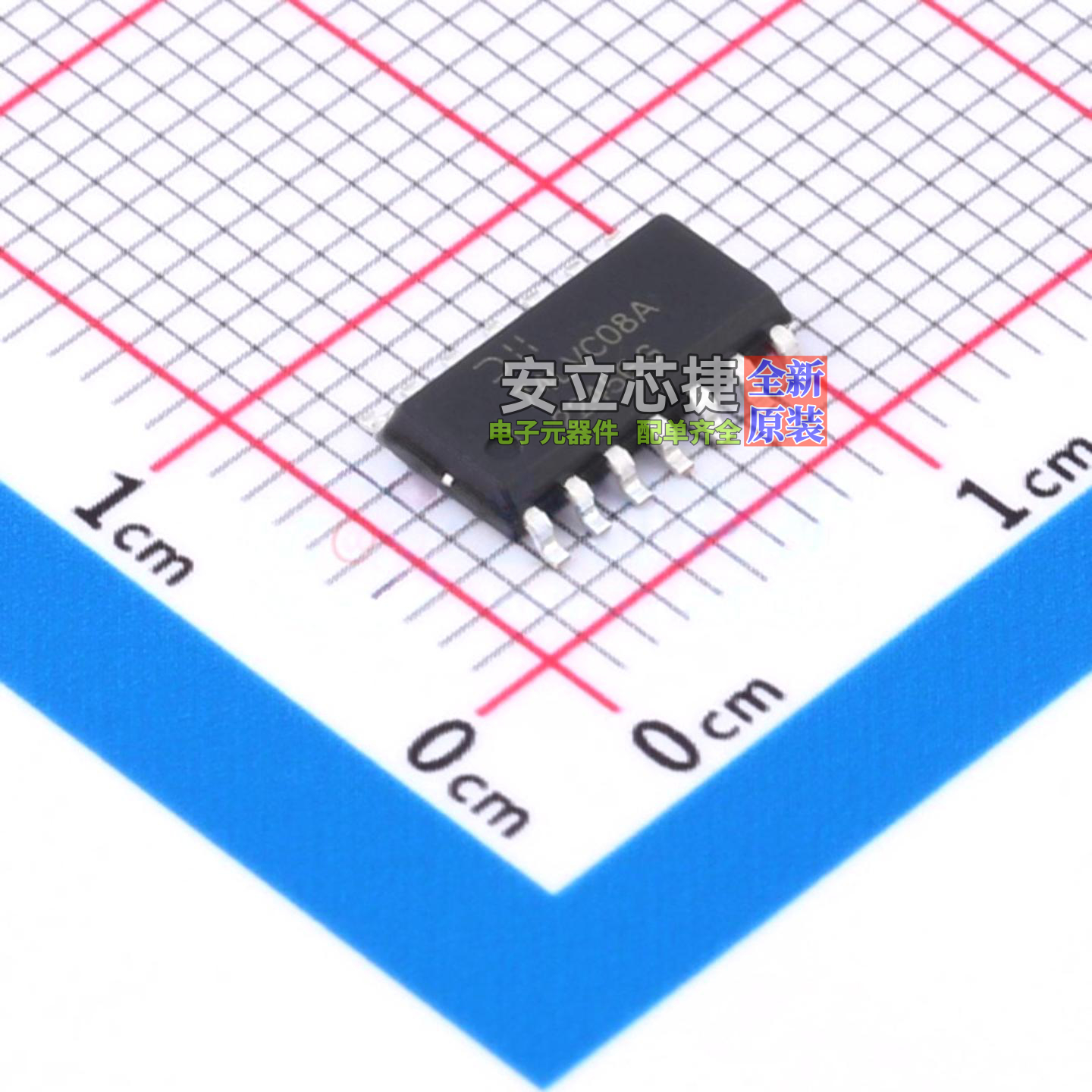 逻辑门 74LVC08AS14-13 SO-14 DIODES(美台) 电子元器件全新原装