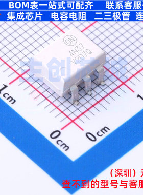 晶体管输出光耦 4N37SR2VM SMD-6P onsemi(安森美) 电子元件配单