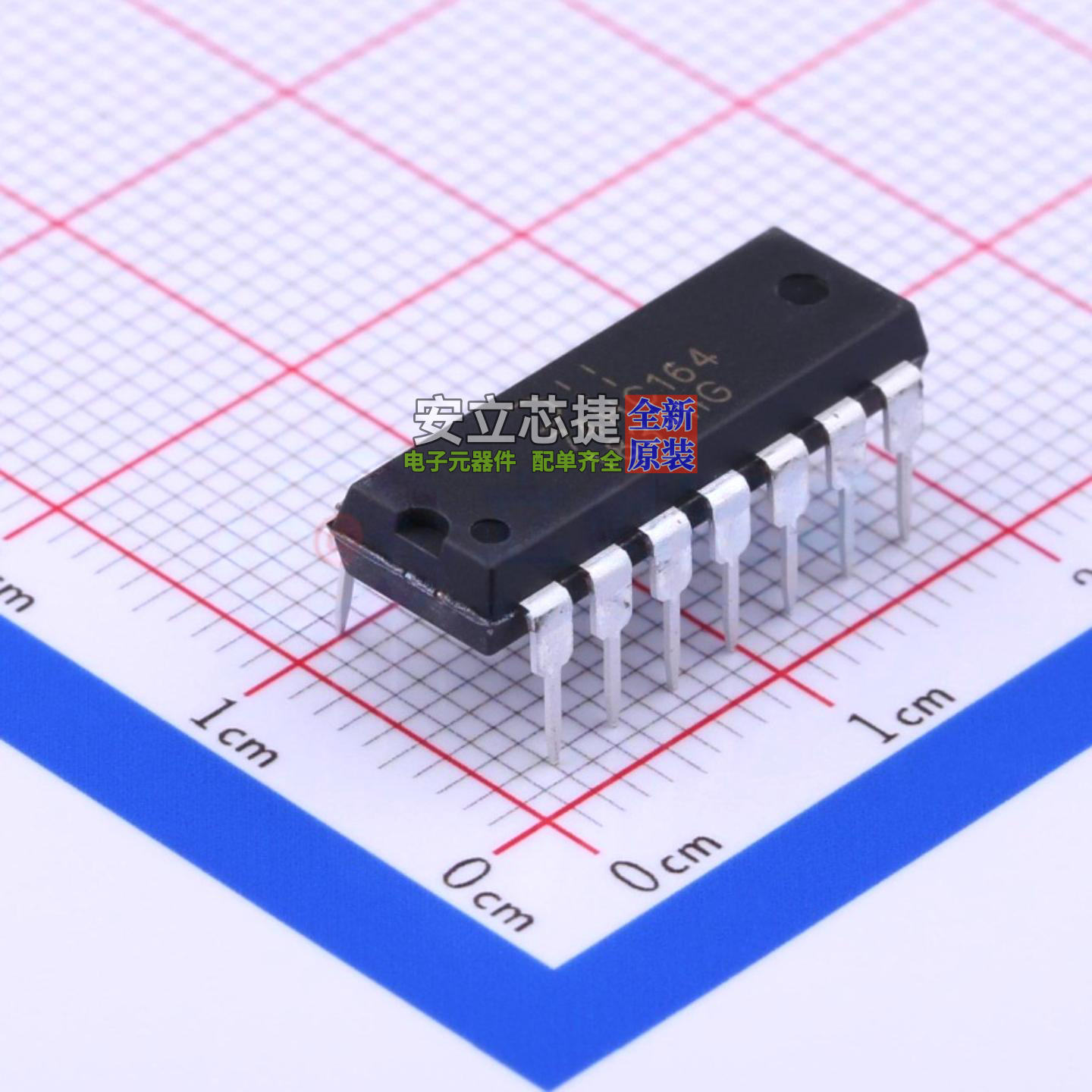 移位寄存器 74HC164D14 PDIP-14 DIODES(美台) 电子元件全新原装