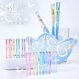 镭射蝴蝶装饰铅笔帽ins风创意可爱小学生用铅笔保护套延长器笔盖