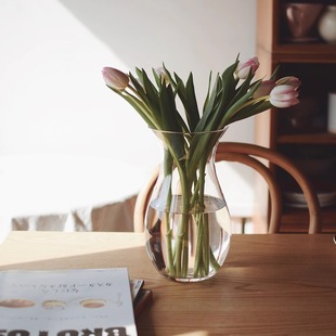 say收腰玻璃花瓶毛茛郁金香简约 收集时光Camus The Beauty