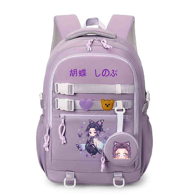 日漫蝴蝶印花学院风双肩包