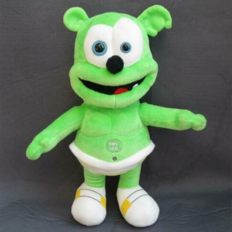 音乐绿熊发声毛绒玩具