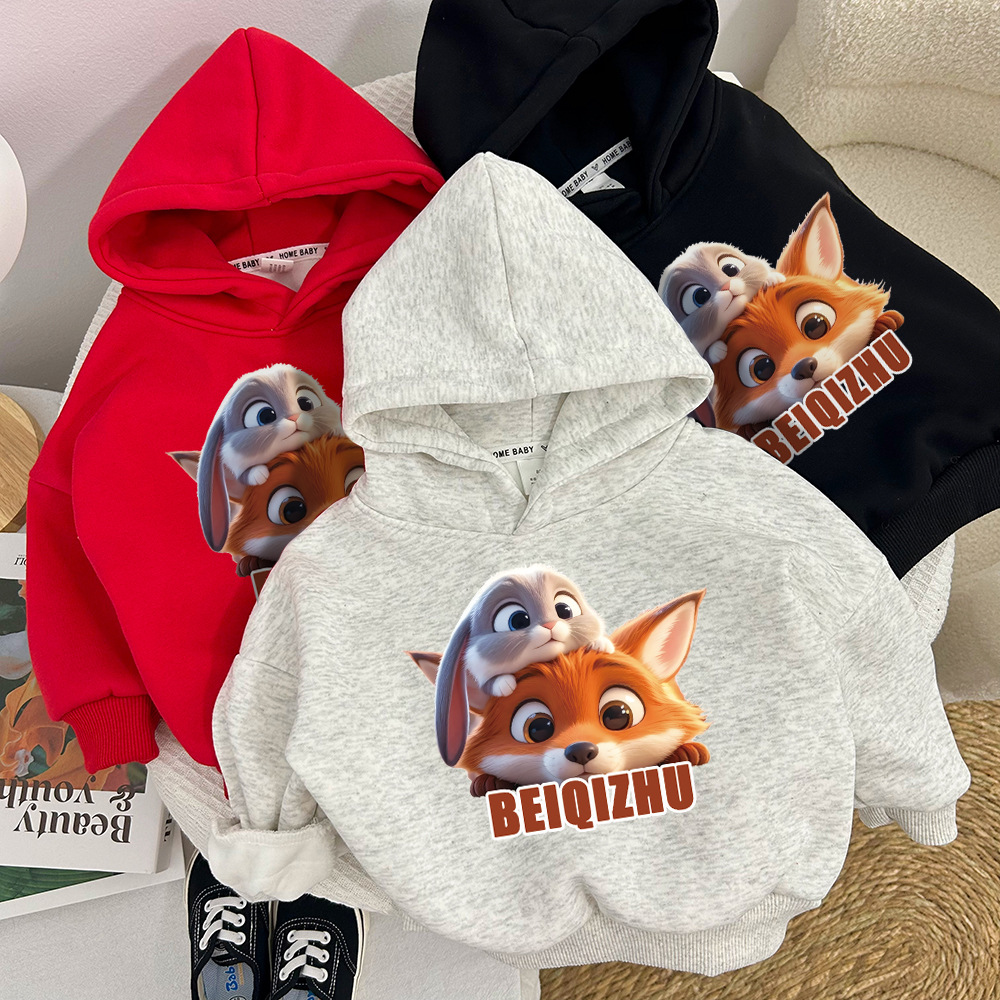 加绒儿童卫衣秋冬新款