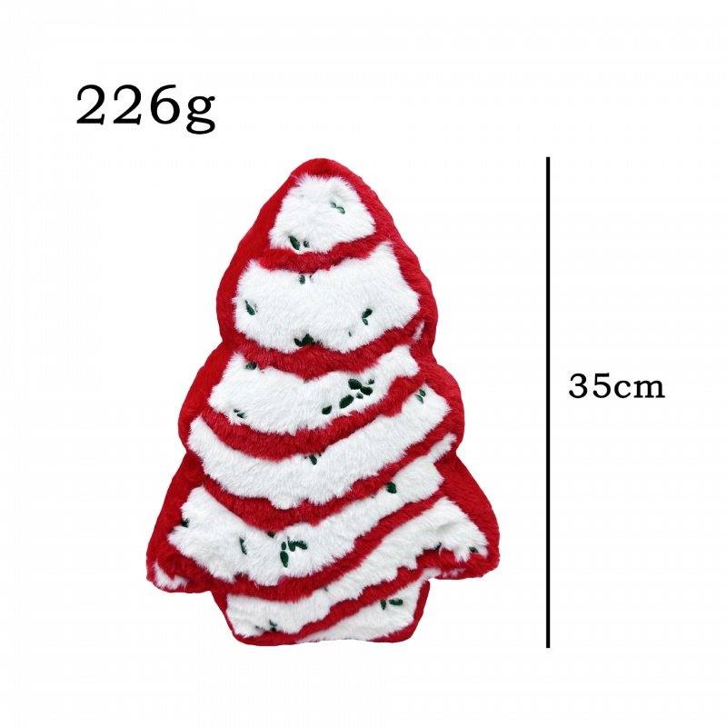 little debbie christmas tree cakes 圣诞树蛋糕毛绒抱枕