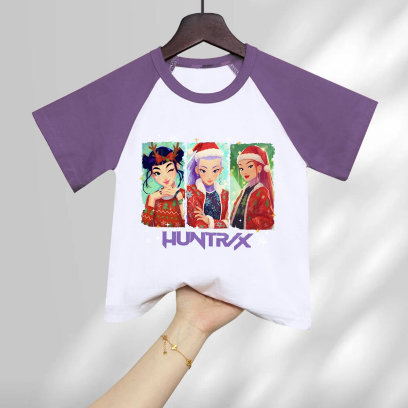 跨境新款Kpop女童短袖T恤