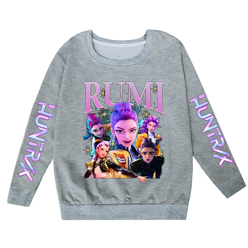 KPop卡通印花儿童卫衣