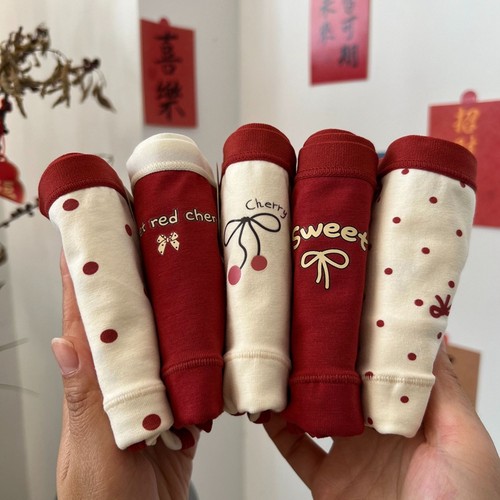 本命年红色内裤女生纯棉7A抑菌