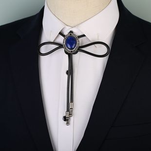 领结领绳配饰 项链衬衫 韩国英伦bolo tie牛仔宝石波洛领带西部男士