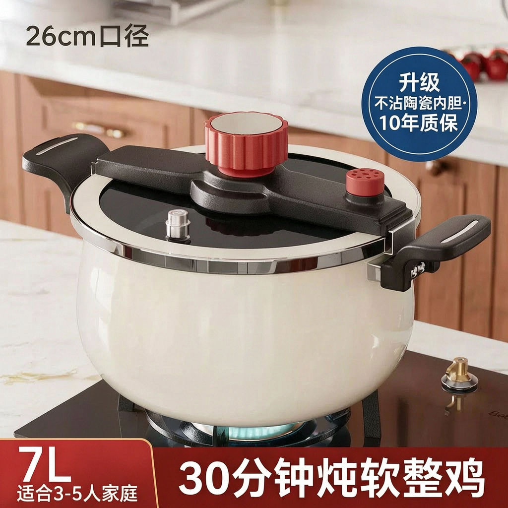 多功能陶瓷微压锅家用煮炖汤锅2026新款炖煮焖新式煲汤双耳炖锅桶