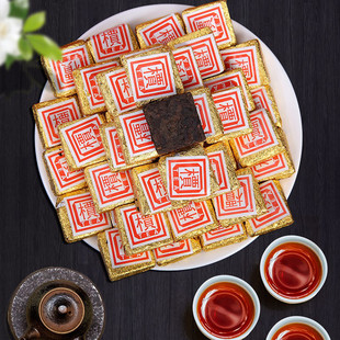 【500g】普洱熟茶云南糯米香正宗小金砖沱茶饼陈年熟茶方砖碎黑茶