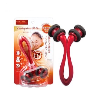 按摩器日本LIFTREJU远红外线滚轮按摩仪脸部腰部腿部按摩器瘦 新款
