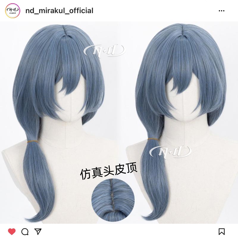 ND家】朝日六花 BanG Dream! 角色款cos假发 头皮顶